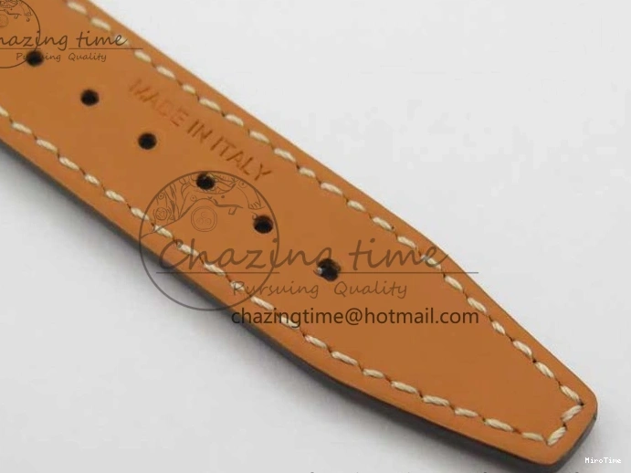 MIROTIME 0429 Portofino 37mm SS V7F 1:1 Best Edition Blue Dial Diamonds Bezel on Blue Leather Strap A Chic 7093